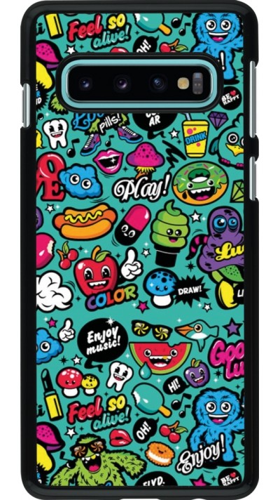 Samsung Galaxy S10 Case Hülle - Cartoons old school