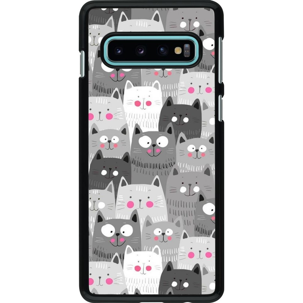 Hülle Samsung Galaxy S10 - Katzenschwärme