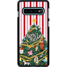 Coque Samsung Galaxy S10 - Christmas 25 Happy Holiday