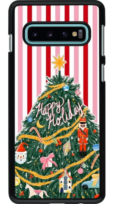 Coque Samsung Galaxy S10 - Christmas 25 Happy Holiday