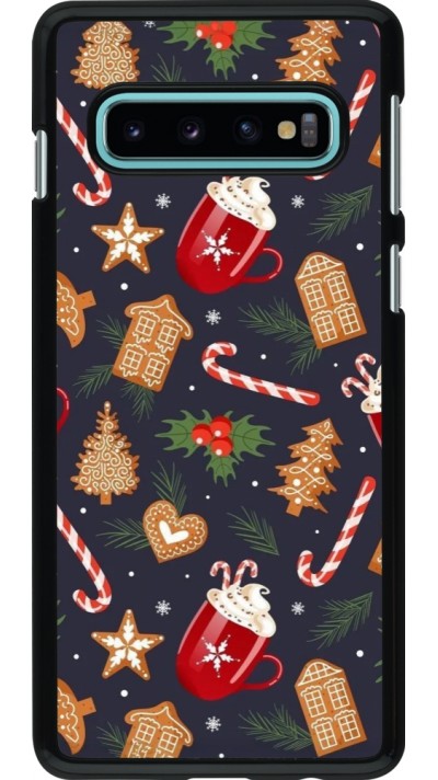 Coque Samsung Galaxy S10 - Christmas 25 Pattern Gingerbread House