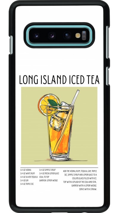 Coque Samsung Galaxy S10 - Cocktail recette Long Island Ice Tea