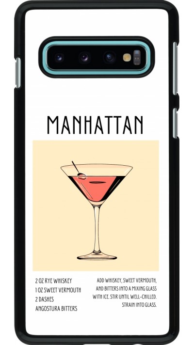 Coque Samsung Galaxy S10 - Cocktail recette Manhattan