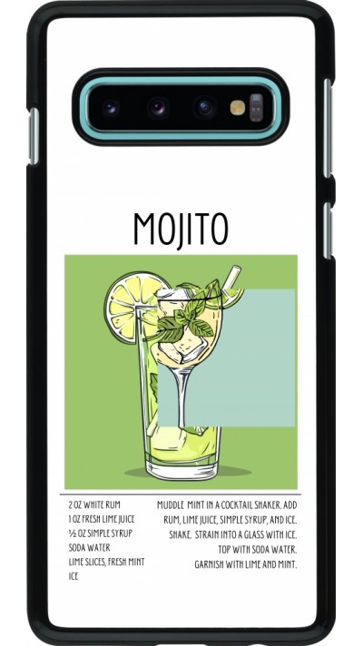 Samsung Galaxy S10 Case Hülle - Cocktail Rezept Mojito