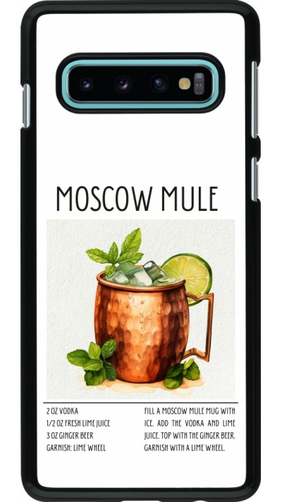 Coque Samsung Galaxy S10 - Cocktail recette Moscow Mule