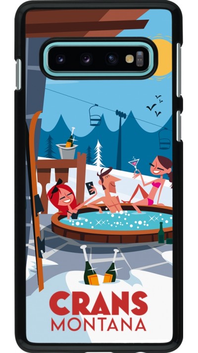 Samsung Galaxy S10 Case Hülle - Crans-Montana Mountain Jacuzzi