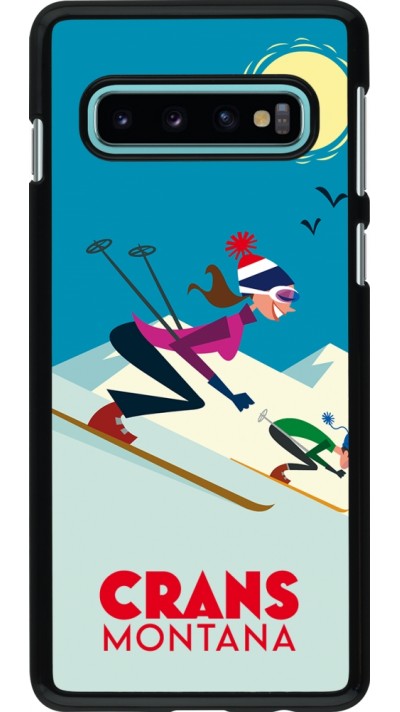 Samsung Galaxy S10 Case Hülle - Crans-Montana Ski Downhill