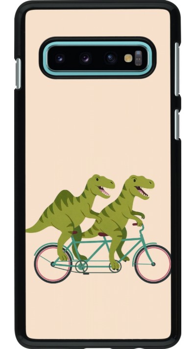 Samsung Galaxy S10 Case Hülle - Dinosaurs on bikes 2026