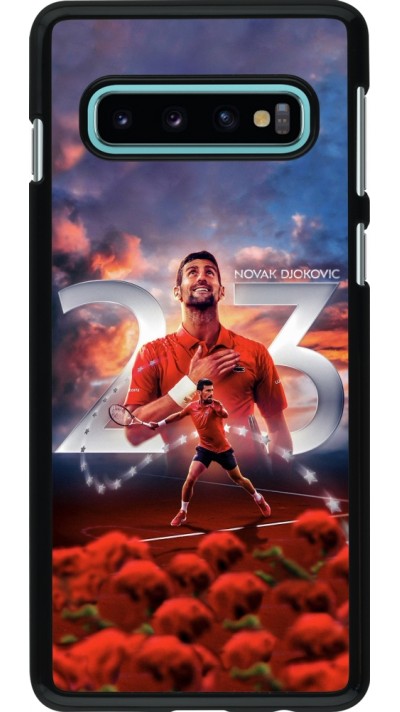 Coque Samsung Galaxy S10 - Djokovic 23 Grand Slam