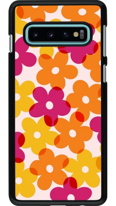 Coque Samsung Galaxy S10 - Easter 2024 yellow orange pink flowers