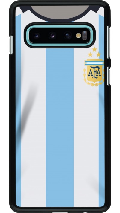Coque Samsung Galaxy S10 - Maillot de football Argentine 2022 personnalisable