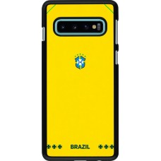 Coque Samsung Galaxy S10 - Maillot de football Bresil 2026 personnalisable