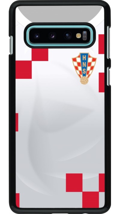 Samsung Galaxy S10 Case Hülle - Kroatien 2022 personalisierbares Fussballtrikot