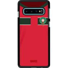 Coque Samsung Galaxy S10 - Maillot de football Maroc 2022 personnalisable