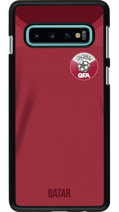 Coque Samsung Galaxy S10 - Maillot de football Qatar 2022 personnalisable