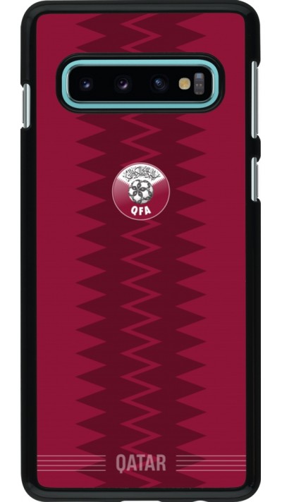 Samsung Galaxy S10 Case Hülle - Qatar 2026 personalisierbares Fussballtrikot