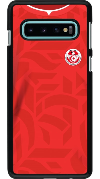 Coque Samsung Galaxy S10 - Maillot de football Tunisie 2022 personnalisable