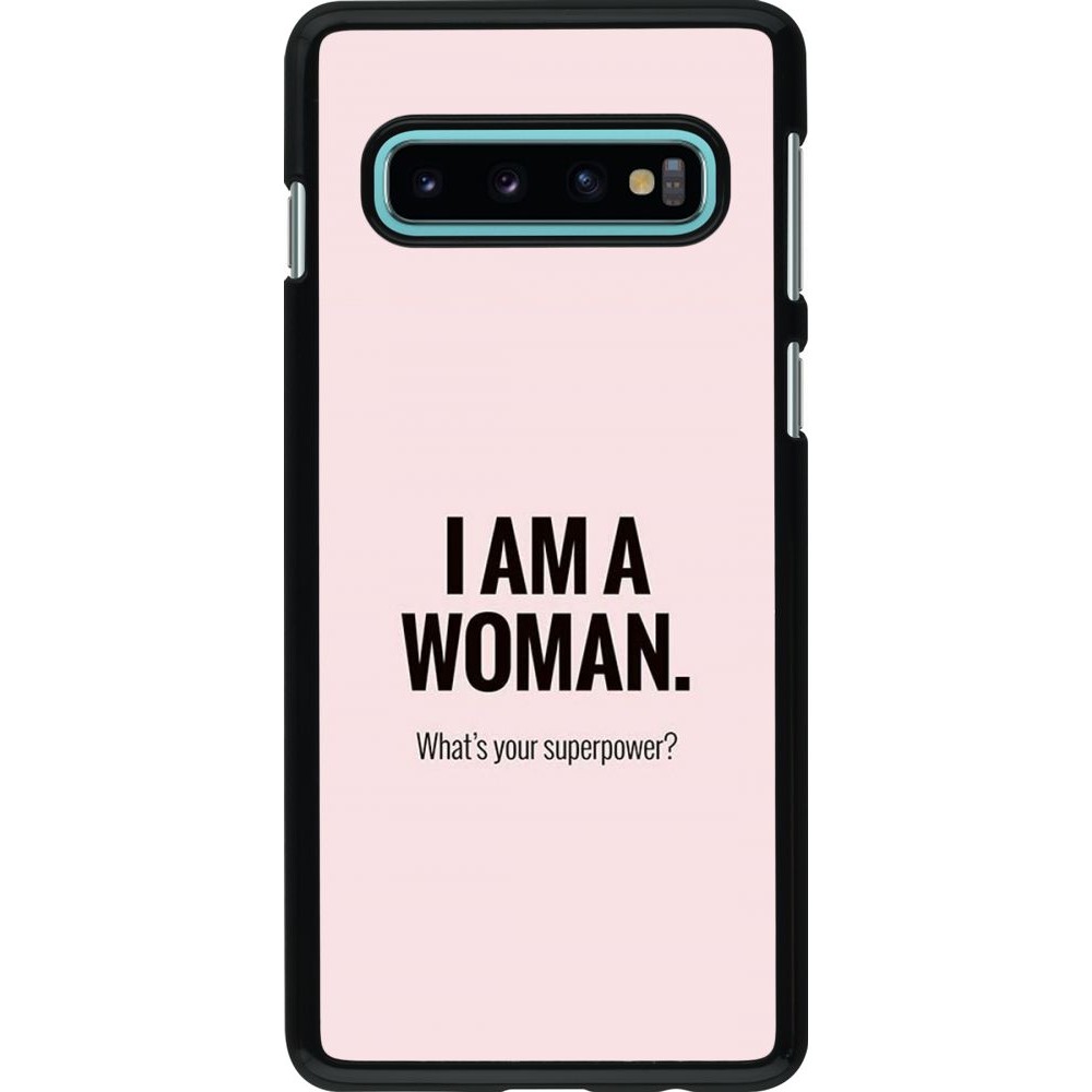 Coque Samsung Galaxy S10 - I am a woman