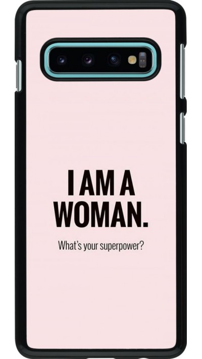 Coque Samsung Galaxy S10 - I am a woman