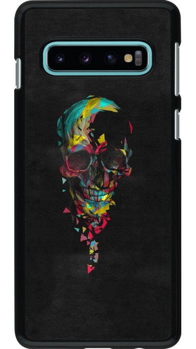 Samsung Galaxy S10 Case Hülle - Halloween 22 colored skull
