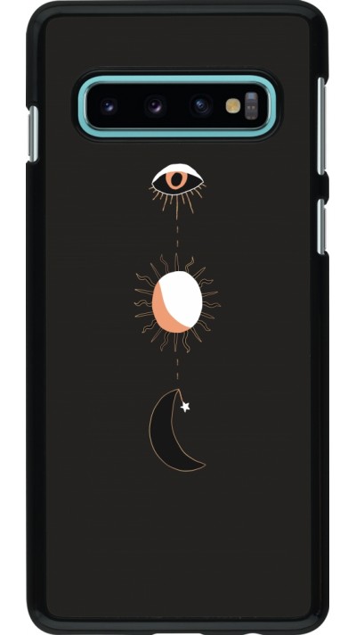 Coque Samsung Galaxy S10 - Halloween 22 eye sun moon