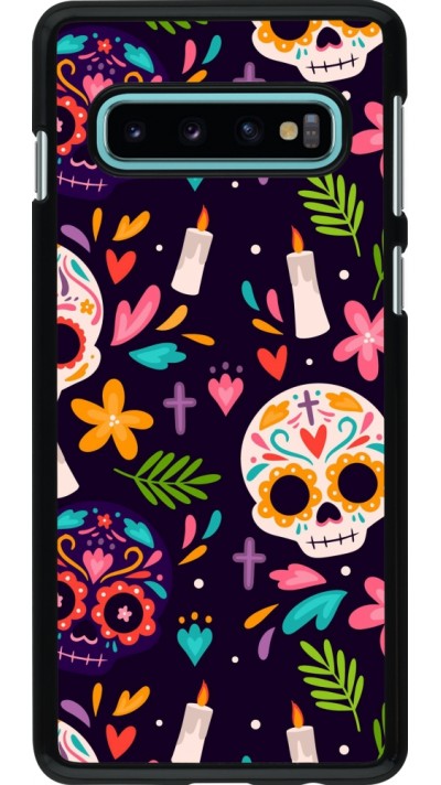 Samsung Galaxy S10 Case Hülle - Halloween 2023 mexican style