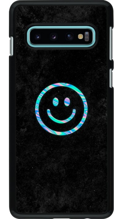 Samsung Galaxy S10 Case Hülle - Happy smiley irisirt