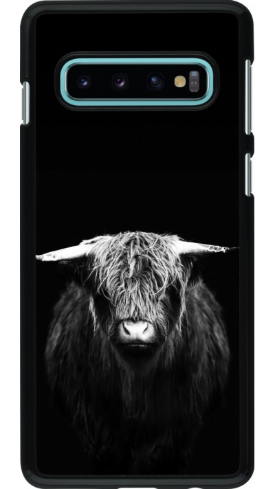 Samsung Galaxy S10 Case Hülle - Highland calf black