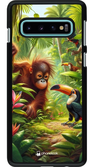 Samsung Galaxy S10 Case Hülle - Tropischer Dschungel Tayrona