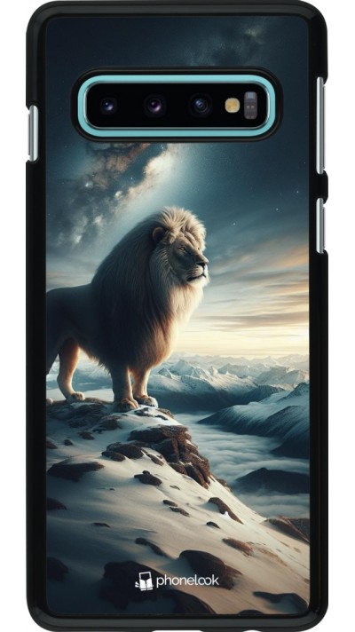 Samsung Galaxy S10 Case Hülle - Der weisse Loewe