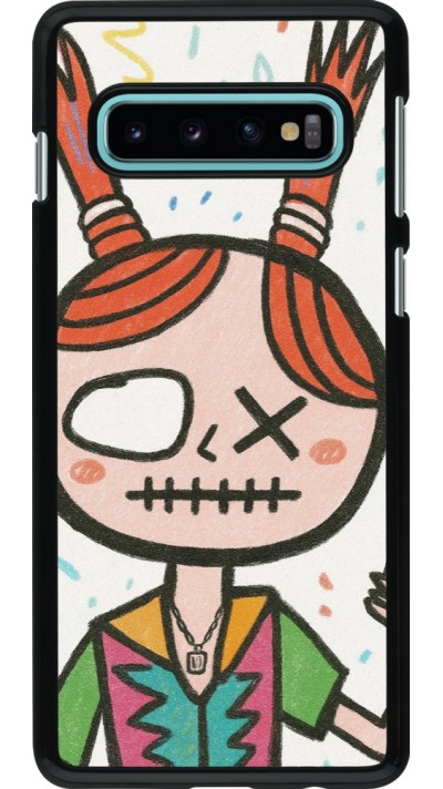 Samsung Galaxy S10 Case Hülle - Little Girl Sketch