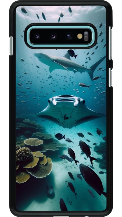 Coque Samsung Galaxy S10 - Manta Lagon Nettoyage
