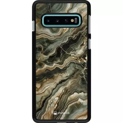 Samsung Galaxy S10 Case Hülle - Oliv Marmor