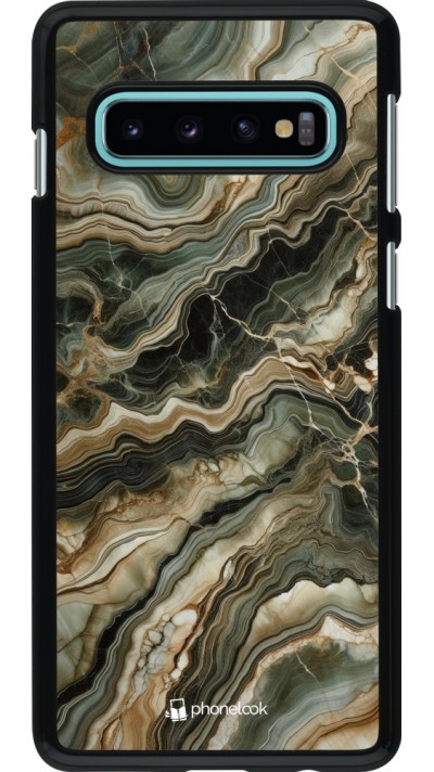 Samsung Galaxy S10 Case Hülle - Oliv Marmor