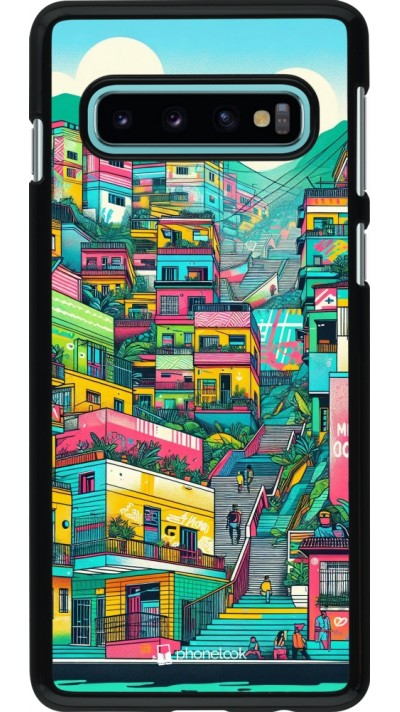 Samsung Galaxy S10 Case Hülle - Medellin Comuna 13 Kunst