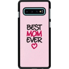 Samsung Galaxy S10 Case Hülle - Mom 2023 best Mom ever pink