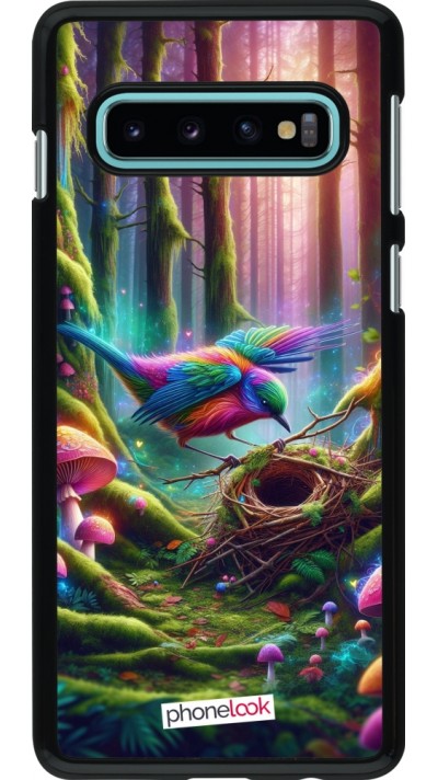 Coque Samsung Galaxy S10 - Oiseau Nid Forêt
