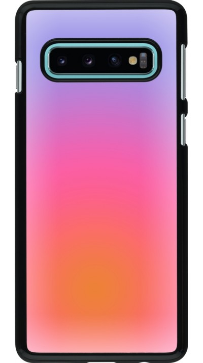 Samsung Galaxy S10 Case Hülle - Orange Pink Blue Gradient