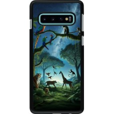 Samsung Galaxy S10 Case Hülle - Paradies der exotischen Tiere