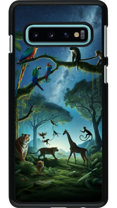 Samsung Galaxy S10 Case Hülle - Paradies der exotischen Tiere