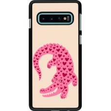 Samsung Galaxy S10 Case Hülle - Pink crocodile 2026