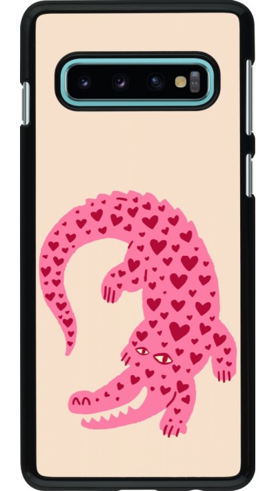 Samsung Galaxy S10 Case Hülle - Pink crocodile 2026