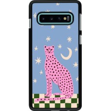 Samsung Galaxy S10 Case Hülle - Pink leopard with stars 2026