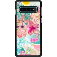 Coque Samsung Galaxy S10 - Preppy Collage Aloha