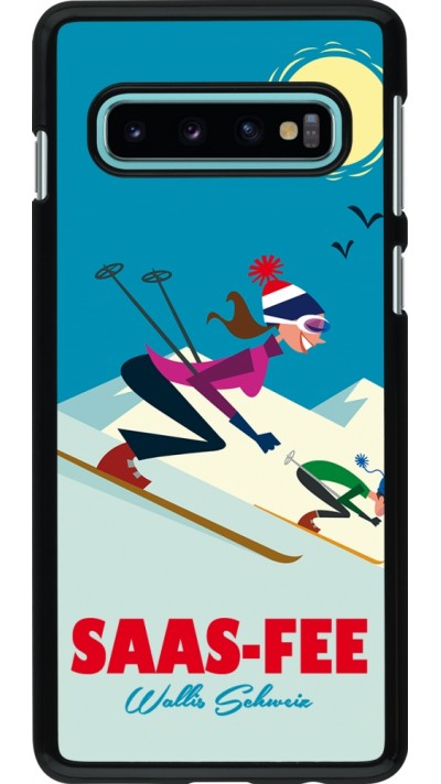 Coque Samsung Galaxy S10 - Saas-Fee Ski Downhill