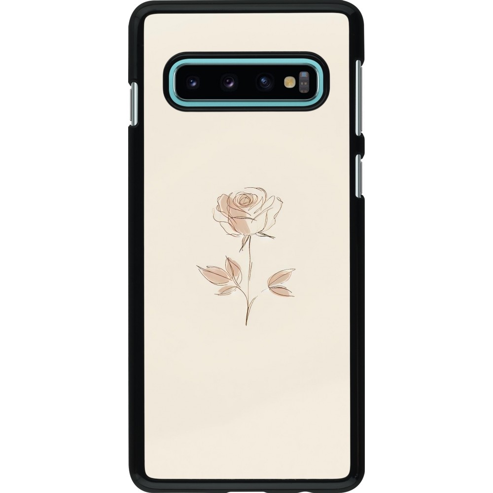Samsung Galaxy S10 Case Hülle - Rosa Sand Minimalistisch