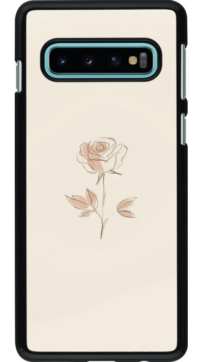 Samsung Galaxy S10 Case Hülle - Rosa Sand Minimalistisch