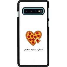 Coque Samsung Galaxy S10 - Saint Valentines Day 26 You have my pizza heart