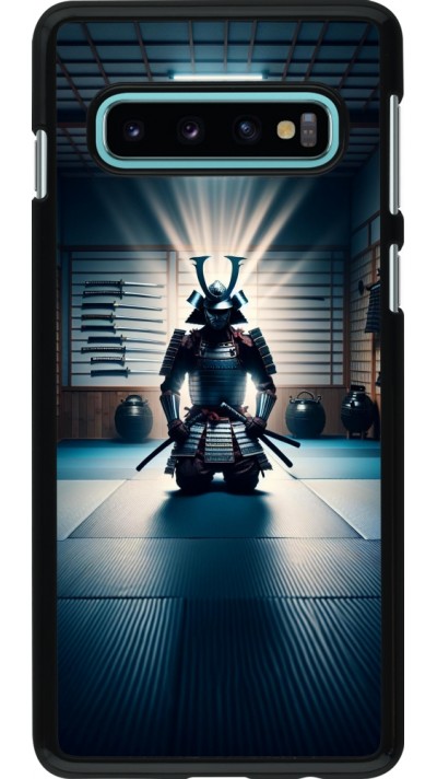 Samsung Galaxy S10 Case Hülle - Samurai im Gebet