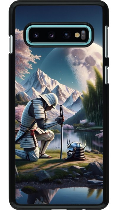 Coque Samsung Galaxy S10 - Samurai Katana Lune